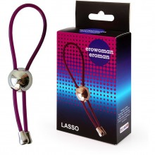 Эрекционное кольцо-лассо, цвет фиолетовый, EE-10179-5, бренд Bior Toys, из материала ПВХ, длина 14 см.