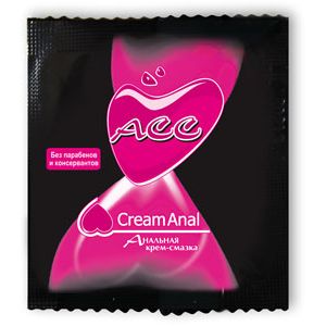Биоритм «CreamAnal АСС» крем-смазка анальная, одноразовая упаковка 4 мл, цвет Прозрачный, 4 мл.