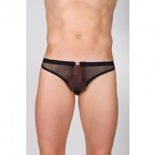 Мужские эротические стринги, цвет черный, размер 50, VPST110, бренд Vanilla Paradise, XL