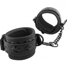 БДСМ оковы из ПВХ «Ankles Cuffs», цвет черный, EK-3105, бренд Aphrodisia
