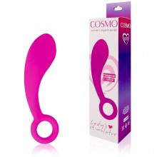 Недорогой стимулятор-фаллос «Cosmo», цвет розовый, CSM-23024, бренд Bior Toys, из материала Силикон, длина 14 см.