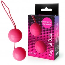 Недорогие шарики вагинальные «Balls», цвет розовый, диаметр 35 мм, EE-10097p, коллекция Erowoman - Eroman, диаметр 3.5 см.