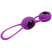 Шарики вагинальные «Geisha Balls», цвет фиолетово-черный, CN-373201322, бренд Chisa Novelties, из материала Силикон, длина 17.7 см.