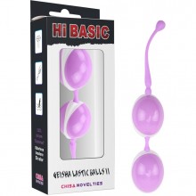 Шарики вагинальные «Geisha Lastic Balls», диаметр 35 мм, цвет сиреневый, CN-150101022, бренд Chisa Novelties, из материала Пластик АБС, диаметр 3.5 см.