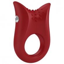 Эрекционное кольцо с вибрацией OVO «B2 Vibrating Ring Red», из материала Силикон, цвет Красный, диаметр 2.5 см.