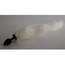 Силиконовая анальная пробка с хвостом «Снежный Барс», 47150-2-MM, бренд Luxurious Tail