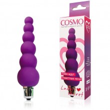 Небольшой вибратор для вагинальной стимуляции, цвет фиолетовый, длина 120 мм, диаметр 15x22x36 мм, Cosmo CSM-23046, бренд Bior Toys, длина 12 см.
