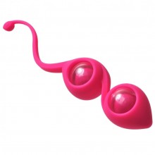 Вагинальные шарики со смещенным центром тяжести «Emotions Gi - Gi Pink», цвет розовый, Lola Toys 4003-02Lola, длина 19.5 см.