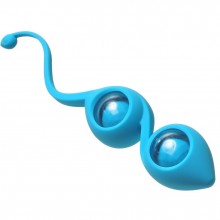 Вагинальные шарики со смещенным центром «Emotions Gi - Gi Turquoise», Lola Toys 4003-03Lola, из материала Силикон, цвет Голубой, длина 19.5 см.