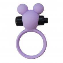 Эрекционное виброколечко «Emotions Minnie Purple», цвет филетовый, Lola Toys 4005-01Lola, из материала Силикон, длина 4 см.