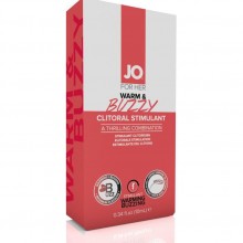 Клиторальный крем JO «WARM & BUZZY CLITORAL CREAM», объем 10 мл, JO41216, бренд System JO, 10 мл.