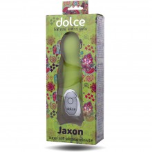 Женский вибратор интимный небольшой «Dolce Jaxon Fresh Lime», цвет зеленый, из материала Силикон, длина 12.5 см.