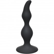 Анальная пробка «Curved Anal Plug Black», First Time, Lola Toys 4105-03Lola, бренд Lola Games, из материала Силикон, цвет Черный, длина 12.5 см.