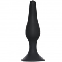 Гладкая анальная пробка «Slim Anal Plug Small Black» Lola Toys Backdoor Edition 4207-01Lola, из материала Силикон, цвет Черный, длина 10.5 см.