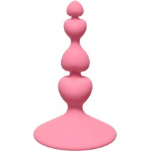 Анальная пробка для новичков «Sweetheart Plug Pink First Time» на присоске, цвет розовый, Lola Games 4106-01Lola, длина 10 см.