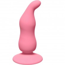 Анальная пробка «Waved Anal Plug Pink», Lola Toys 4104-01Lola, цвет Розовый, длина 11 см.