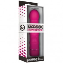 Вибромассажер водонепроницаемый «PowerPlay Maxx Power Vibe Pink» для женщин, цвет розовый, NSN-0315-34, бренд NS Novelties, длина 19.5 см.