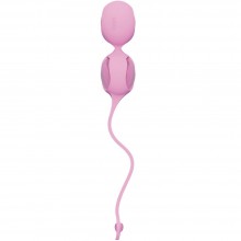 Вагинальные шарики OVO, цвет розовый + хром, L1A-6, из материала Силикон, длина 3 см.