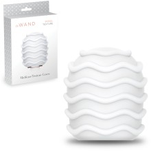 Текстурированная насадка «Spiral» для массажера Le Wand, Le Wand LW-002, из материала TPE, цвет Белый