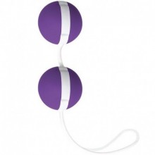 Вагинальные шарики, «Joyballs Trend» фиолетово-белые, 15044, из материала Силикон, цвет Фиолетовый, диаметр 3.5 см.