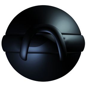 Joyballs Secret вагинальный шарик черный со смещенным центром тяжести, 45 грамм, 15011, бренд JoyDivision, длина 6 см.