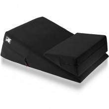 «Liberator Wedge Ramp Combo» подушка для любви комбо большая и малая, черная микрофибра, из материала Ткань