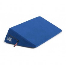 Подушка для любви малая «Liberator Retail Wedge », синяя микрофибра, из материала Ткань