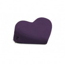Подушка для любви малая в виде сердца «Liberator Retail Heart Wedge», вельвет баклажан, цвет Фиолетовый