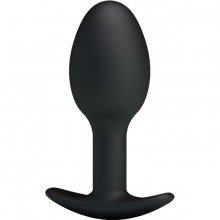 Анальная пробка силиконовая «Special Anal Stimulation», цвет черный, Baile Pretty Love BI-040033, длина 8.4 см.