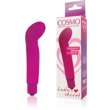 Вибромассажер для женщин от Cosmo для G-точки, цвет розовый, длина 10.5 см, диаметр 3.5 см, CSM-23051, бренд Bior Toys, длина 10.5 см.