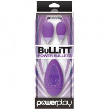 Power Play «BuLLiTT - Double - Purple» два виброяйца с пультом управления фиолетовый, NSN-0317-25, бренд NS Novelties, из материала Пластик АБС, длина 4.08 см.