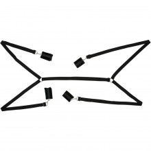 Фиксация наручники и наножники Bad Kitty «Bed Shackles», 5167160000, цвет Черный, 2 м.
