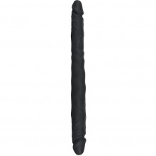 Фаллоимитатор двухголовый гнущийся «Double Dong Black», длина 40см, Orion Bad Kitty 5163760000, из материала Силикон, цвет Черный, длина 40 см.