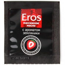 Масло массажное «Eros Fantasy» с ароматом земляники, 4 мл, Биоритм LB-13018t, из материала Глицериновая основа, 4 мл.