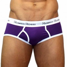 Трусы мужские брифы, цвет фиолетовый, размер L, Romeo Rossi RR366-5-L, из материала Хлопок