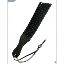 Хлопалка пятипалая, цвет черный, Подиум Р164, бренд Фетиш компани, из материала Кожа, длина 26 см.