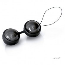 Элегантные вагинальные шарики «Luna Beads Noir» высшего качества, цвет черный, LELO LEL7694, из материала Силикон, диаметр 2.9 см.