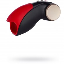 Мужской мастурбатор для головки с вибрацией от Fun Factory - «COBRA Libre II», цвет красный, 5010803FF, длина 16 см.