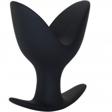 Силиконовый анальный экстендер «Large Petals Anal Extender», цвет черный, Lola Toys 4219-02Lola, коллекция Backdoor Black Edition, длина 12.5 см.
