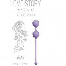 Вагинальные шарики Cleopatra «Lavender Sunset», цвет фиолетовый, Lola Toys 3007-02Lola, коллекция Love Story, длина 16 см.