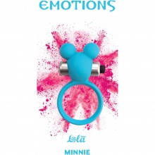 Эрекционное виброколечко «Emotions Minnie», цвет голубой, Lola Toys 4005-03Lola, из материала Силикон, длина 7 см.