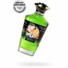 Возбуждающее массажное масло с ароматом «Exotic Green Tea», 100 мл, Shunga Aphrodisiac Warming Oil 2311, из материала Масляная основа, цвет Зеленый, 100 мл.