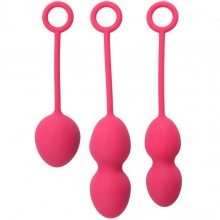 Набор вагинальных шариков со смещенным центром тяжести «Svakom Nova», цвет розовый, SSYB-01-PMR, из материала Силикон, диаметр 3.2 см.