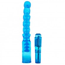 Анальный вибростимулятор «Backdoor Bouncer», цвет голубой, Toy Joy TOY9170, из материала Силикон, длина 21 см.
