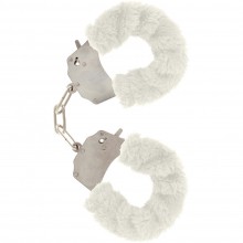 Наручники «Furry Fun Cuffs White», цвет белый, Toy Joy TOY9503, из материала Металл, One Size (Р 42-48)