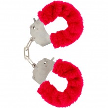 Наручники «Furry Fun Cuffs Red», цвет красный, Toy Joy TOY9504, из материала Металл, One Size (Р 42-48)