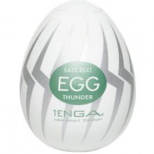 Оригинальный японский мастурбатор Tenga «Egg Thunder», цвет белый, E23732, длина 7 см.