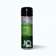 Крем для бритья «JO Pulse Cucumber Male Body Shaving Cream», объем 240 мл, ABSSJ40180, бренд System JO, из материала Водная основа, 240 мл.