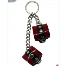 Сувенир-брелок наручники, цвет красный, Подиум Р93а