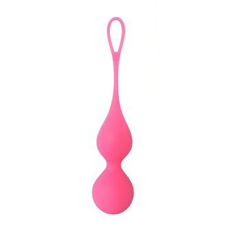 Шарики Кегеля вагинальные «Laya Peonia» от компании Gopaldas, цвет розовый, F0110M20PGACN, длина 12 см.